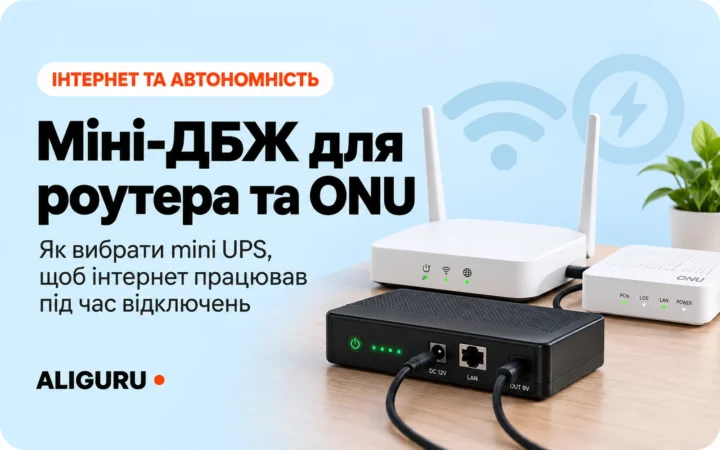 Міні-ДБЖ для роутера та ONU: як вибрати mini UPS на AliExpress у 2026 році